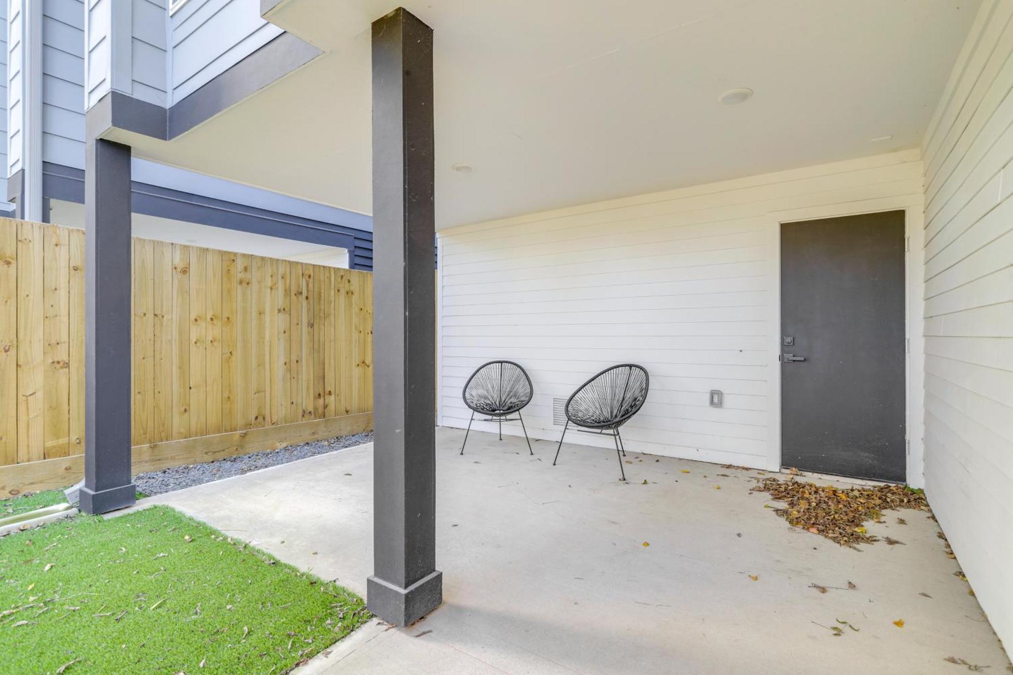 3 Mi To Dtwn Modern Townhome With Yard In ヒューストン エクステリア 写真